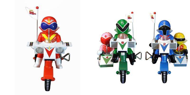 EX三輪車 秘密戦隊ゴレンジャー「アカレンジャー」「アオレンジャー＋キレンジャー／ミドレンジャー＋モモレンジャー」