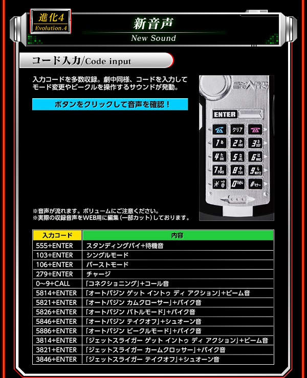 仮面ライダー555 Csmファイズギア ファイズフォンに 乾巧 Cv半田健人 名台詞30種以上が完全録り下し収録