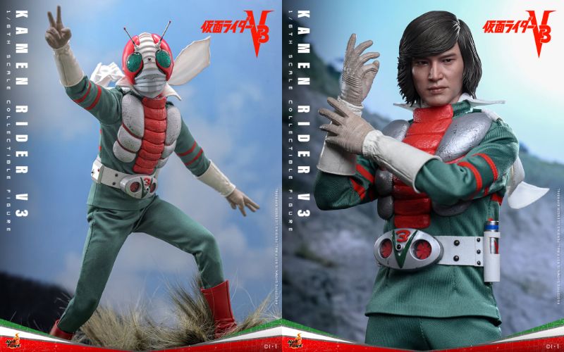 ホットトイズ 「1/6スケール 仮面ライダー V3 コレクタブルフィギュア」が発売決定⁉