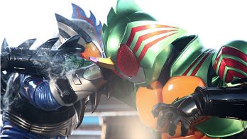 水澤悠・仮面ライダーアマゾンオメガ VS 千翼・仮面ライダーアマゾンネオ