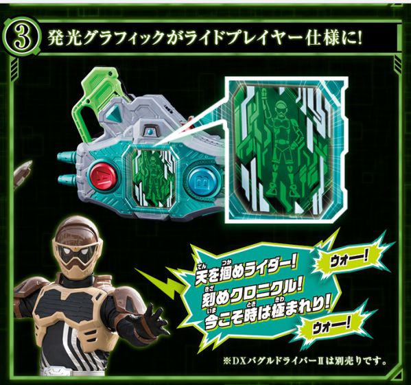 仮面ライダーエグゼイド DX仮面ライダークロニクルガシャット ライドプレイヤーver.