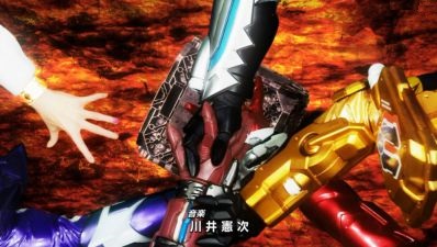 仮面ライダービルドの後半戦 新オープニング 一海がバイオリンに興味津々 4人でぴょん 葛城巧と戦兎のシーンも