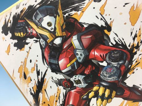 仮面ライダー 色紙アート