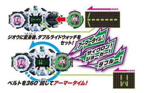 仮面ライダージオウ「DXダブルライドウォッチ」