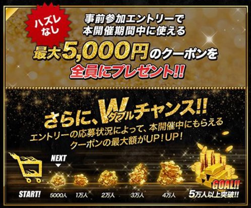 「魂ウェブ商店GOLD CRUSH！」事前参加エントリー受付開始