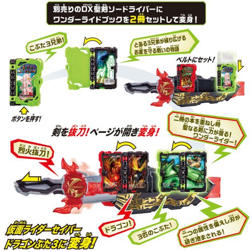 仮面ライダーセイバー「納刀ベルト DXソードオブロゴスバックル＆こぶた3兄弟ワンダーライドブック」が10月10日発売