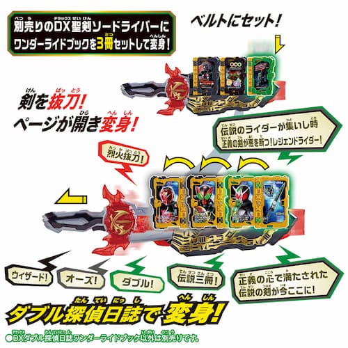 仮面ライダーセイバー「DXダブル探偵日誌ワンダーライドブック」