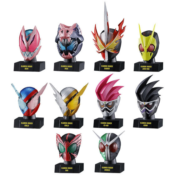 「仮面ライダーマスクヒストリー1」が4月発売！リバイ＆バイスほか全10種！超精密造形＋超美麗塗装＋全高3.5cm＋リーズナブル！
