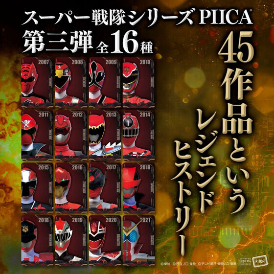 スーパー戦隊「PIICA＋クリアパスケース」第3弾ゲキレッド～ゼン 