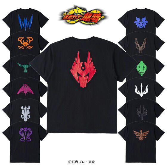 仮面ライダー龍騎　Tシャツ クレスト柄