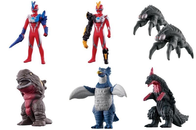 ウルトラマンオメガ「ウルトラヒーローシリーズ」108レキネスアーマー、109トライガロンアーマー、「ウルトラ怪獣シリーズ」232ヴァグセクト、233ドグリド、234ペグノス、235テリジラス