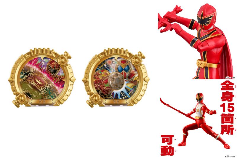 ナンバーワン戦隊ゴジュウジャー「DXセンタイリングセット マジレンジャー＆ゼンカイジャー」「アクションヒーロー」マジレッド＆リュウレンジャー