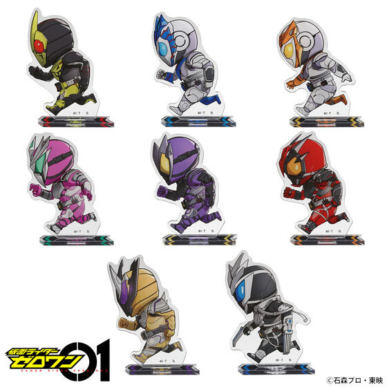 『仮面ライダーゼロワン』走るデフォルメシリーズのグッズが登場！アクリルスタンド＆ホルダー(全8種）、Tシャツ(全2種）♪