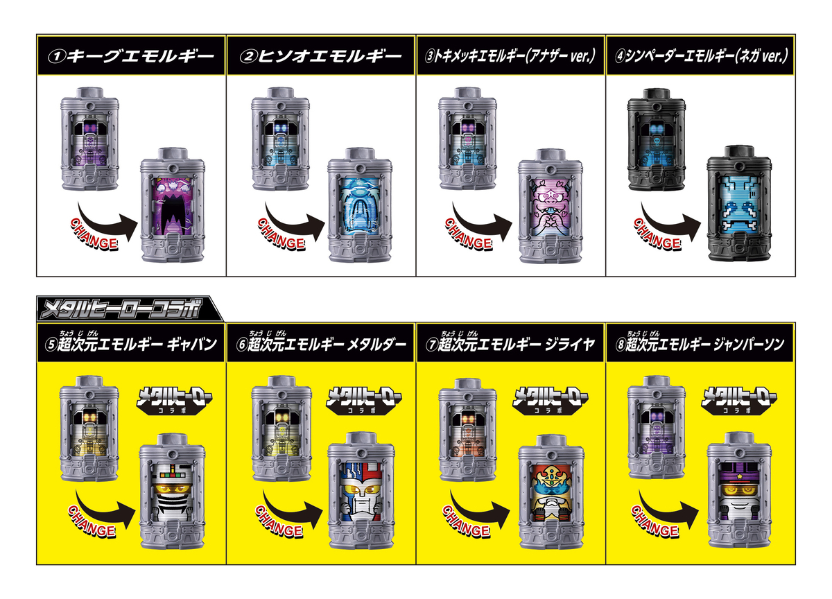 【全8種公開】『超宇宙刑事ギャバン インフィニティ』食玩「SGエモルギア01」が4/27発売