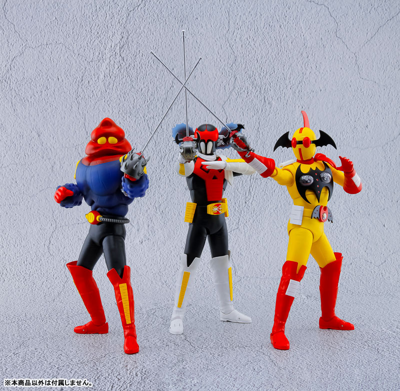 アクマイザー3「特撮合金アクマイザー3 アクションフィギュア」ザビタン、イビル、ガブラ