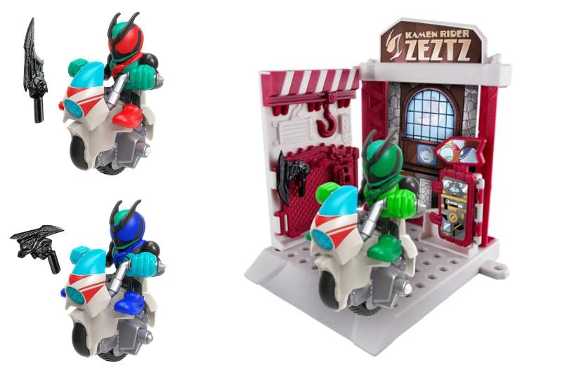 モンスモト仮面ライダーエディション「シングルライダーセット」01フィジカムインパクト＆02テクノロストリーム、「ライダーガレージセット」01エスプリムリカバリーが3/21発売