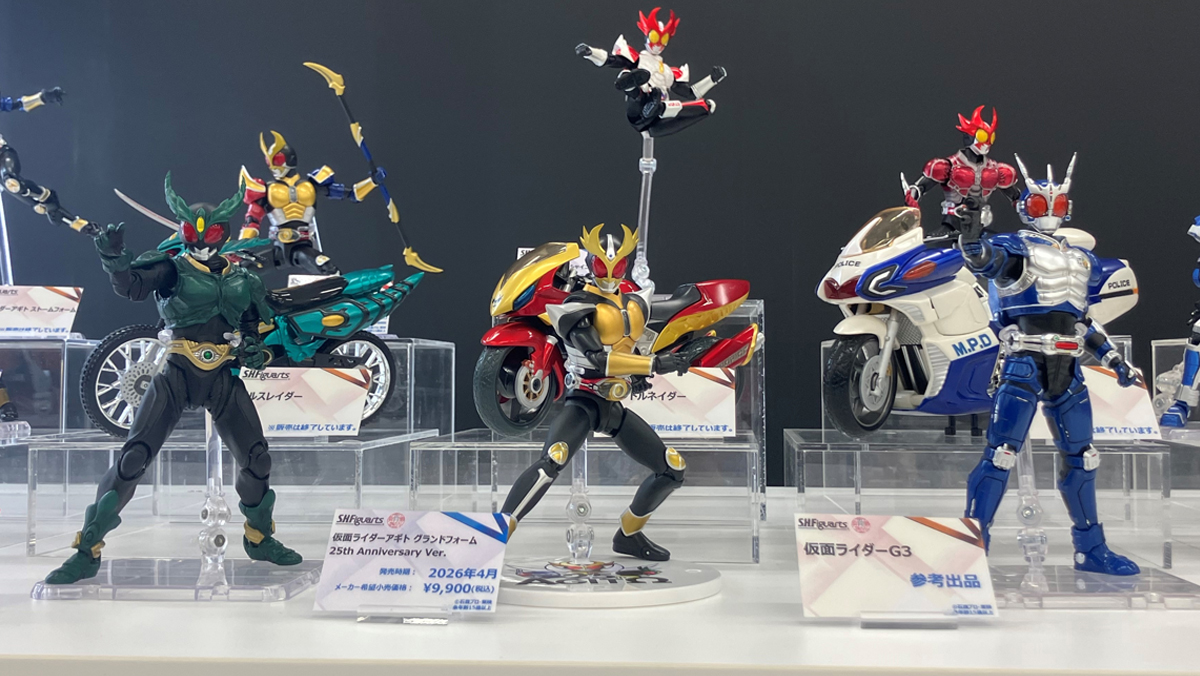 仮面ライダーアギト「S.H.Figuarts（真骨彫製法）仮面ライダーG3」が参考出品