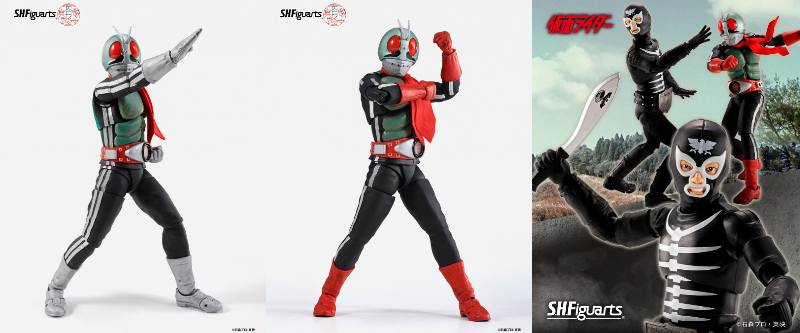 S.H.Figuarts「（真骨彫製法）仮面ライダー新1号＆新号 栄光の昭和ライダーエディション」「ショッカー戦闘員 地獄の昭和怪人エディション」が通常版仕様で再登場＆再販