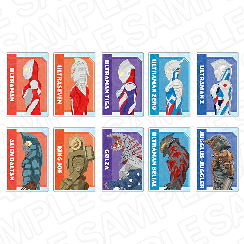ウルトラマンシリーズ with U ART Ver.「アクリルカード」「カンバッジ」「アクリルフィギュア」が12月発売