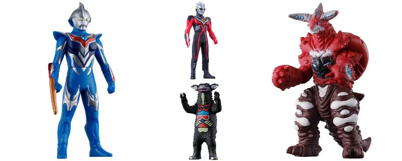 「ウルトラヒーローシリーズ」132ネクサス ジュネッスブルー シュトロームソードver.260ダークメフィスト メフィストクローver.「ウルトラ怪獣シリーズ」258巨大化プッチー、259ギャンゴ